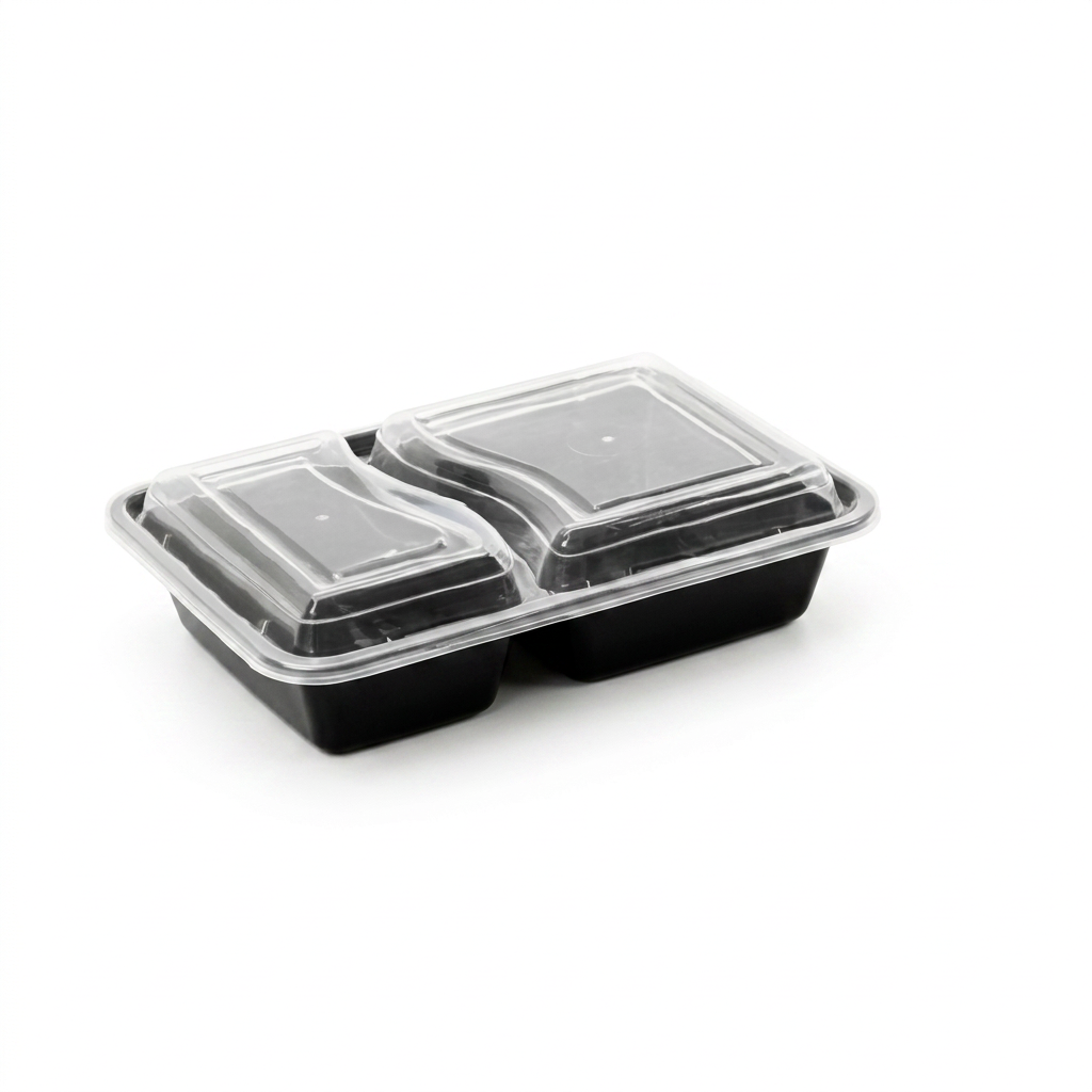 RE232 Black Container with Lid