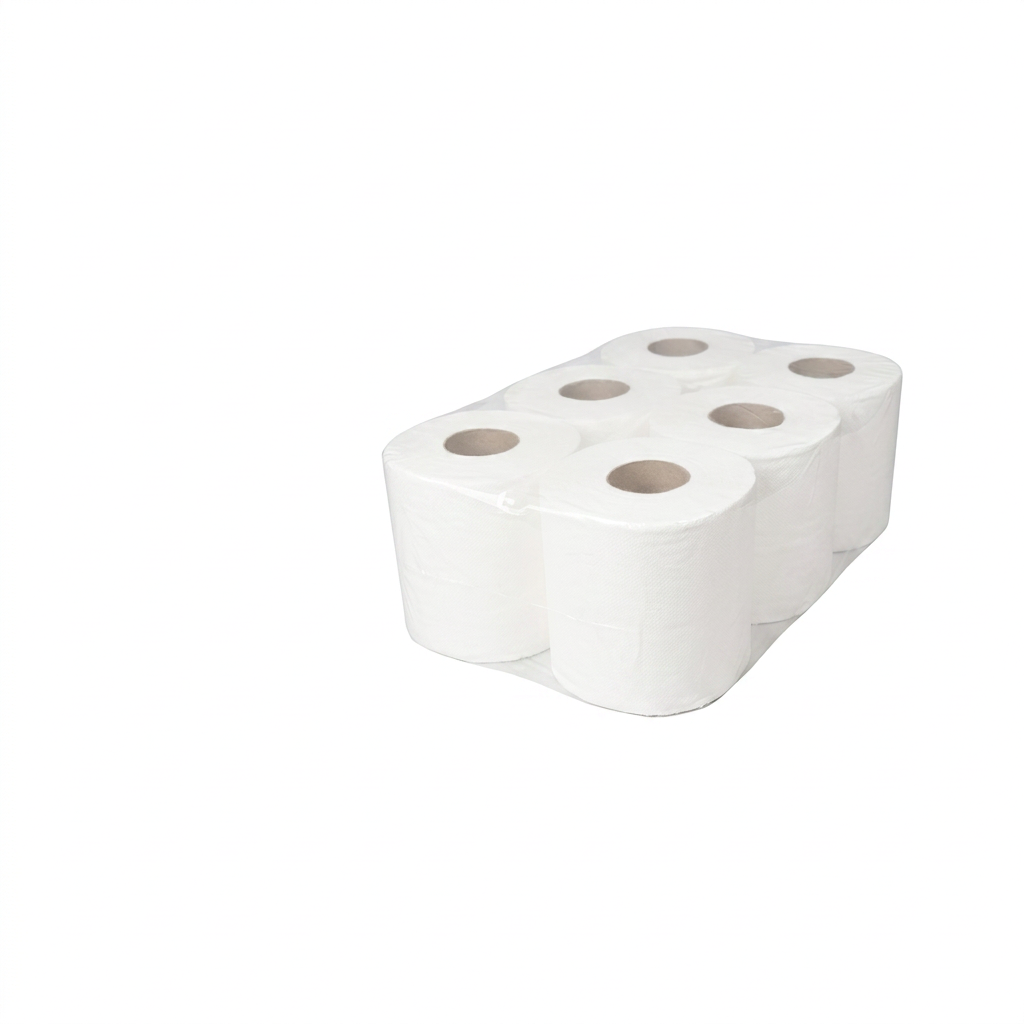 White Towel Roll 6-pack