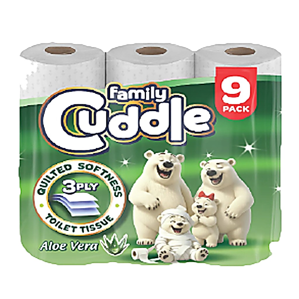 Family Cuddle Toilet Roll Aloe Vera 3-ply