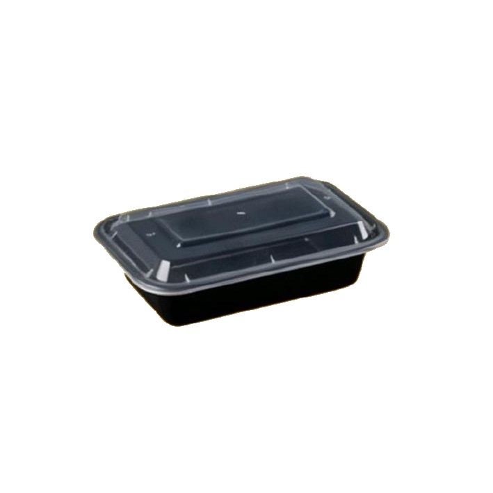 RE58 Rect Black Container with Lid