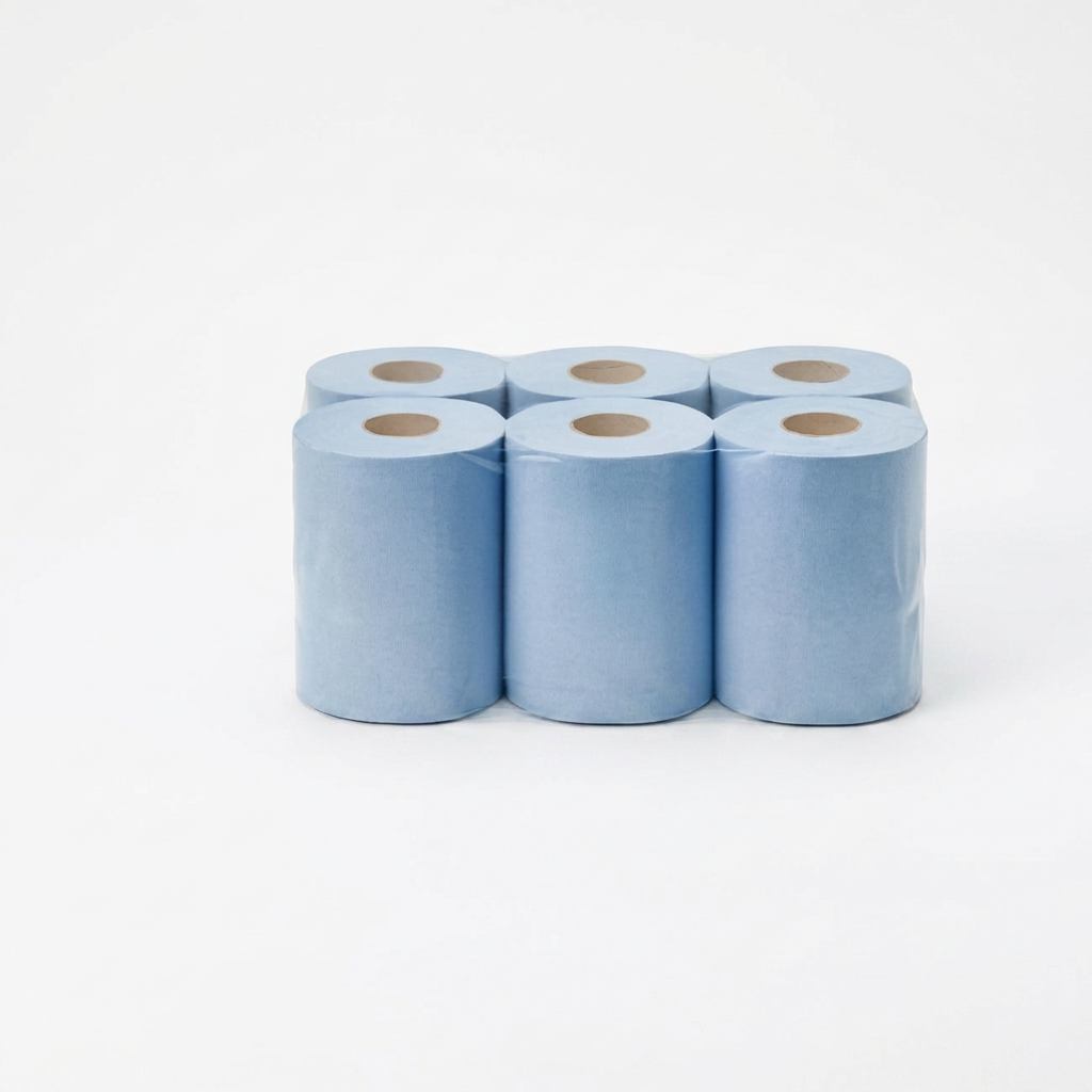 Blue Premium Towel Roll 6-pack