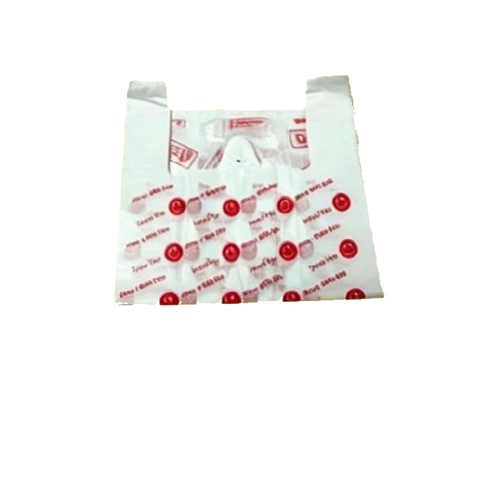 Printed Smiley White Jumbo Plastic Bags