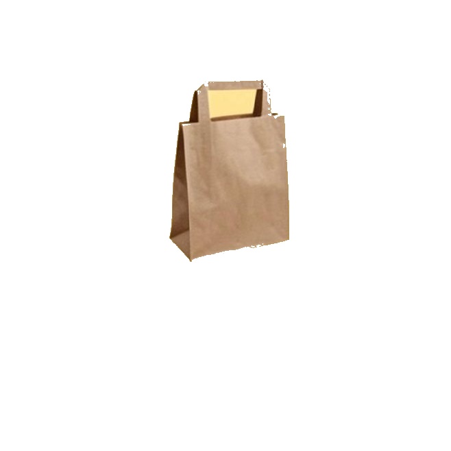 SOS Medium Kraft Brown Handle Bags